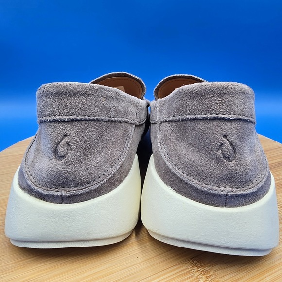 OluKai Ka\'a Loafer Suede Slip‎ On Shoes Men\'s US 10 EUR 43 Gray Casual NWOB main image 6